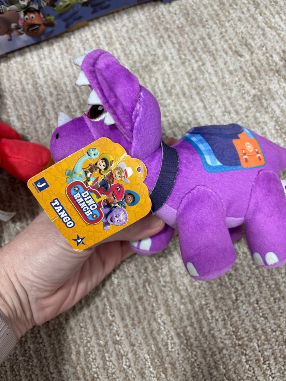 Dino Ranch Tango the Triceratops Dinosaur Plush 2022  6" New